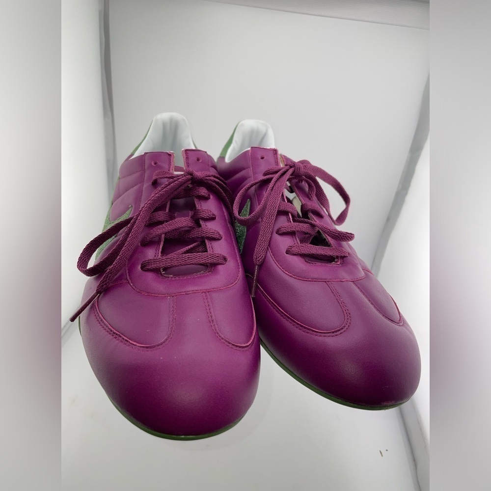 NWOT Vintage Nike Sprint Sister Running Shoes Women 11 Deep Purple Green Swoosh  - Picture 8 of 11